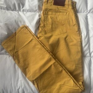 AXEL’S Men’s Mustard Yellow Premium Khaki Pants Size 33 Waist